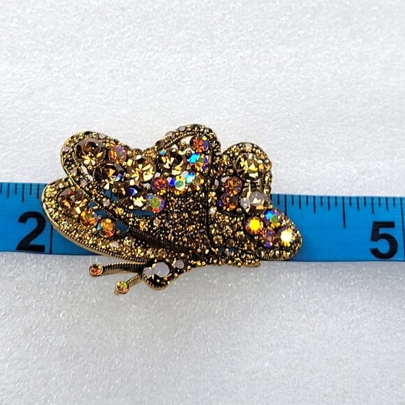 Gold Butterfly Pendant and Brooch - Picture 13 of 13
